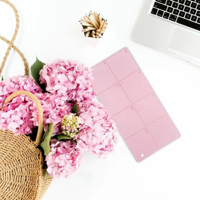 Alt view image 4 of 7 - Desktop Acrylic Weekly Planner Whiteboard with Stand,12"X6"-Small,Dry Erase Weekly Planner for Desk,Acrylic Desk Calendar Dry Erase,Pink Dry Erase Board for Office Home School-ZMZL-P-1530
