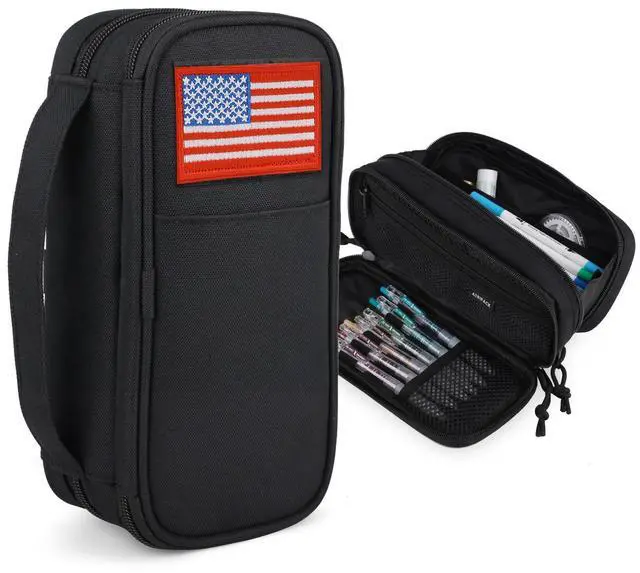 Main image of Pencil Case for Boy,Wide open Pen Pouch Bag with Handle for School