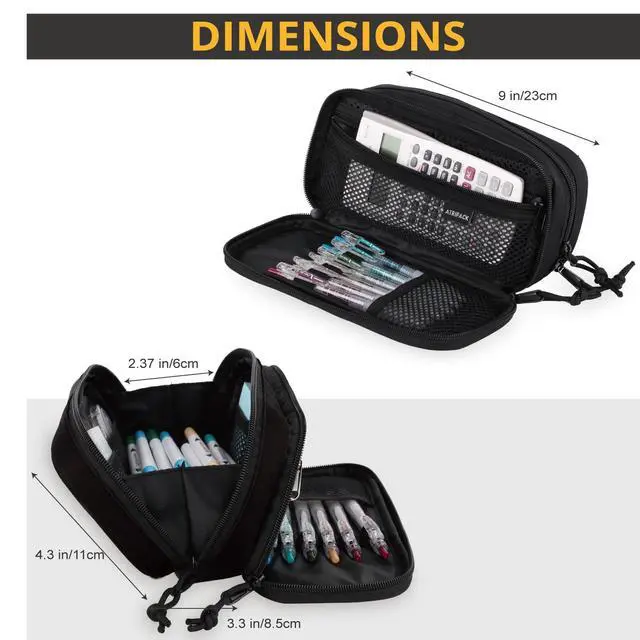 Alt view image 6 of 6 - Pencil Case for Boy,Wide open Pen Pouch Bag with Handle for School
