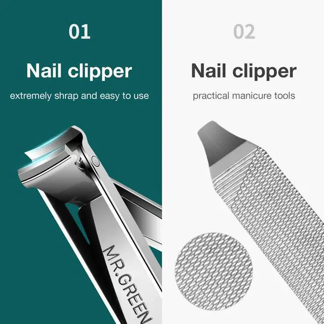 Alt view image 3 of 6 - Multifunctional Nail Clippers Stainless Steel Six Functions Nail Cutter Nail Files Small Knife Scissors (Small)