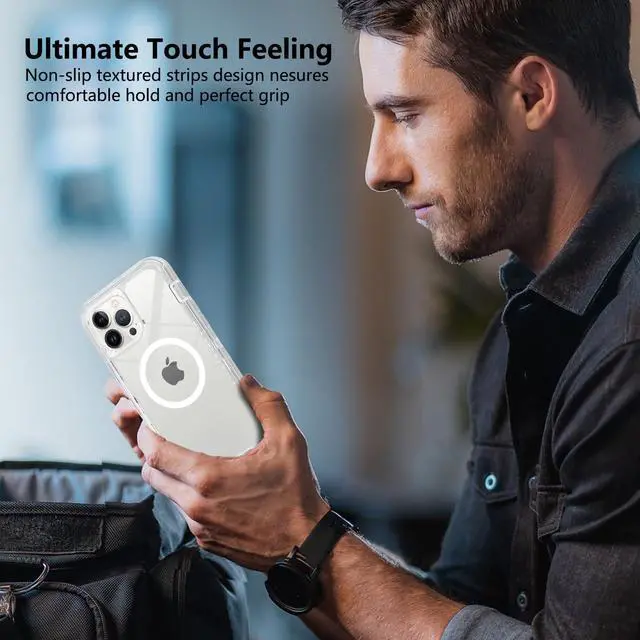 Alt view image 7 of 7 - for iPhone 16 Case Compatible with MagSafe, Clear