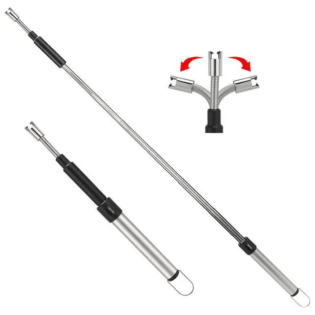 Main image of Long Electric Arc Lighter Rechargeable USB Lighter, 360° Rotatable Flexible Neck Flameless, Extra Long Handle for Hard to Reach Areas, Candles, BBQ, Fireplace, Stove
