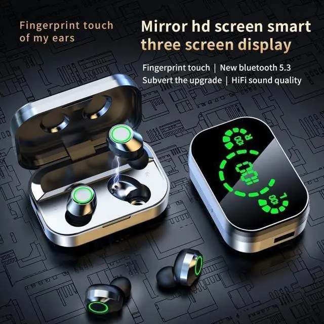 Alt view image 3 of 7 - TWS True Wireless Earbuds Bluetooth In-Ear Headphones Waterproof Blue Tooth Ear Buds Wireless Earphones for iPhone Android Phones Invisible Mini Small Earbuds Wireless Bluetooth for Small Ear Canal