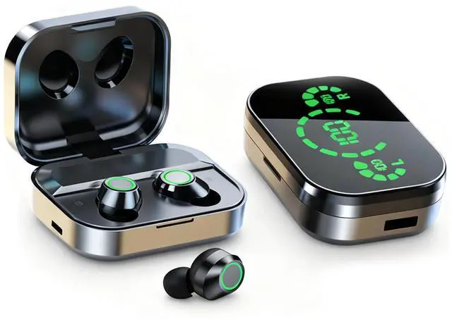 Main image of TWS True Wireless Earbuds Bluetooth In-Ear Headphones Waterproof Blue Tooth Ear Buds Wireless Earphones for iPhone Android Phones Invisible Mini Small Earbuds Wireless Bluetooth for Small Ear Canal