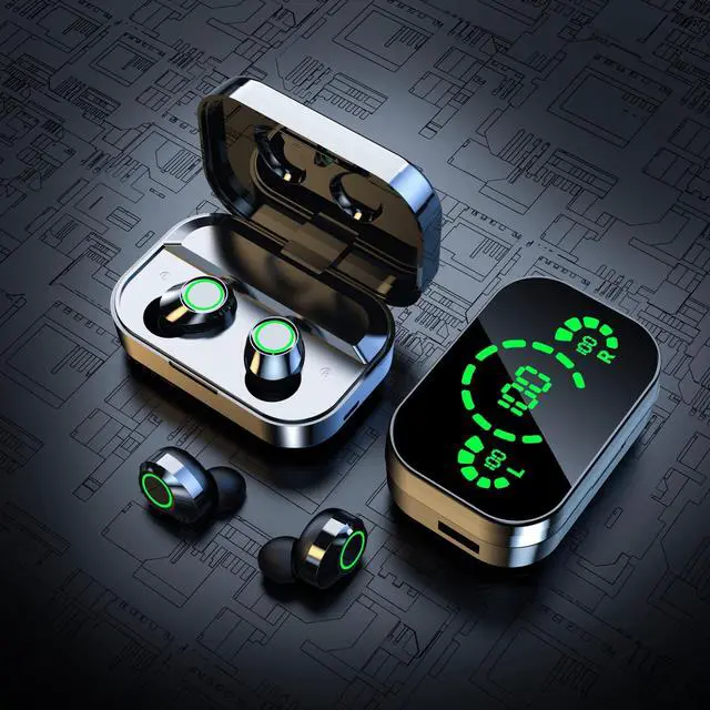 Alt view image 7 of 7 - TWS True Wireless Earbuds Bluetooth In-Ear Headphones Waterproof Blue Tooth Ear Buds Wireless Earphones for iPhone Android Phones Invisible Mini Small Earbuds Wireless Bluetooth for Small Ear Canal