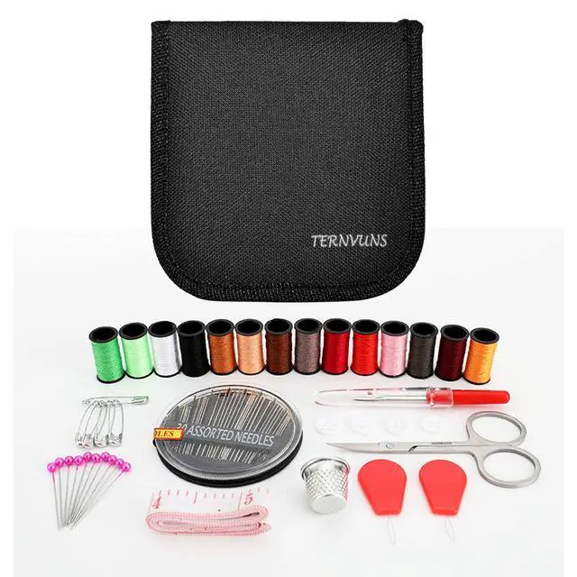 Alt view image 2 of 7 - 70Pcs Mini Travel Sewing Kit Portable Needle and Thread Set