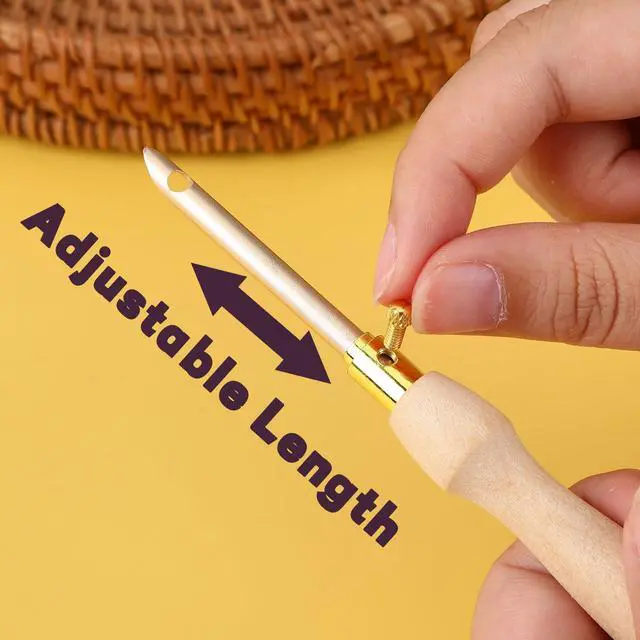 Alt view image 5 of 7 - 13Pcs Punch Needle Kit for Craft Beginner Punch Embroidery Kit