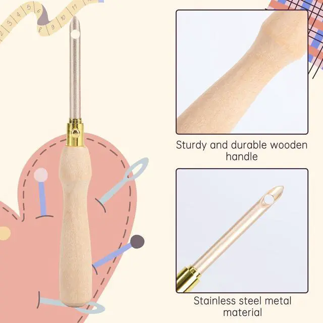 Alt view image 6 of 7 - 13Pcs Punch Needle Kit for Craft Beginner Punch Embroidery Kit