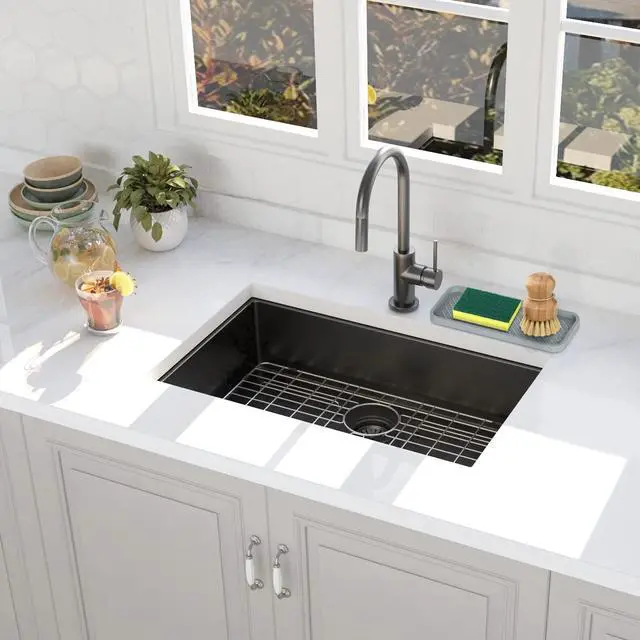 Alt view image 6 of 7 - Sink Organizer Tray,2 Pack Silicone Sponge Holder for Sink Bathroom