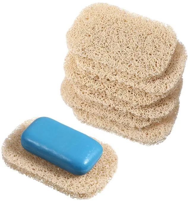 Main image of 6 Pack Soap Saver Pad Self-Draining Porous Bar Soap Holder Pads