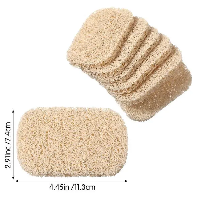 Alt view image 2 of 7 - 6 Pack Soap Saver Pad Self-Draining Porous Bar Soap Holder Pads