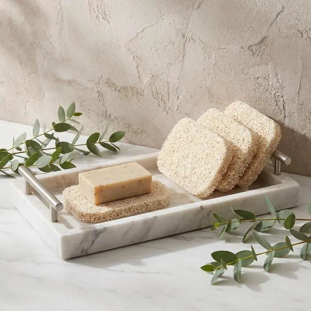 Alt view image 6 of 7 - 6 Pack Soap Saver Pad Self-Draining Porous Bar Soap Holder Pads