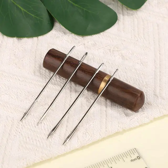 Alt view image 4 of 7 - 15pcs Leather Sewing Needles Kit, Large Eye Hand Stitching Needle