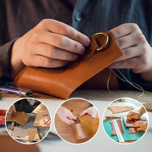 Alt view image 6 of 7 - 15pcs Leather Sewing Needles Kit, Large Eye Hand Stitching Needle
