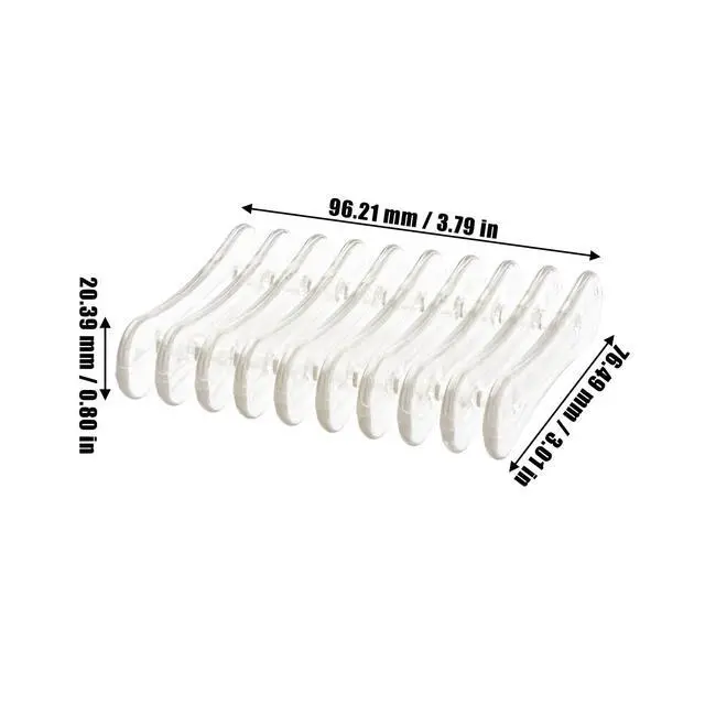 Alt view image 6 of 6 - 2 Pieces Plastic Bar Soap Holder Self Draining Soap Dish Soap Savers for Bar Soap Clear Soap Tray Soap Dish for Shower Kitchen Bathroom Hotel