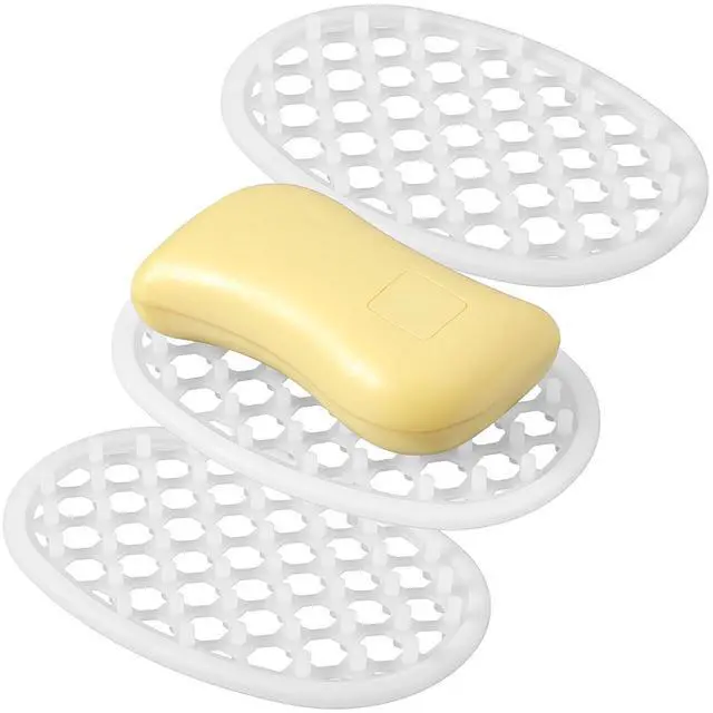 Main image of 3pcs Shower Soap Dishes for Bar Soap with Holes