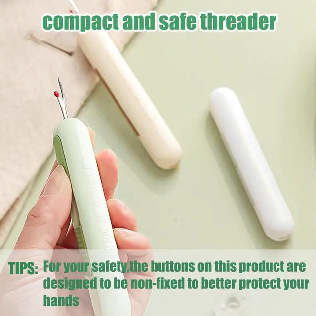 Alt view image 2 of 4 - Dual Function Seam Ripper and Needle Threader Compact Design Needle Threaders for Hand Sewing Threaders for Sewing Perfect for Easy Stitch Removal and Threading Needles Efficient Seam Ripping(3 Pack)