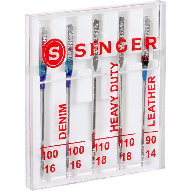 Alt view image 4 of 7 - Heavy Duty Machine Needles, Denim & Leather, Assorted, 5 Count