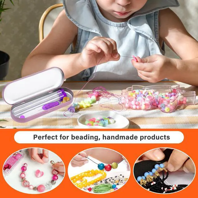 Alt view image 7 of 7 - 60 PCS Beading Needles Set with 10 Sizes Beading Seed Needles