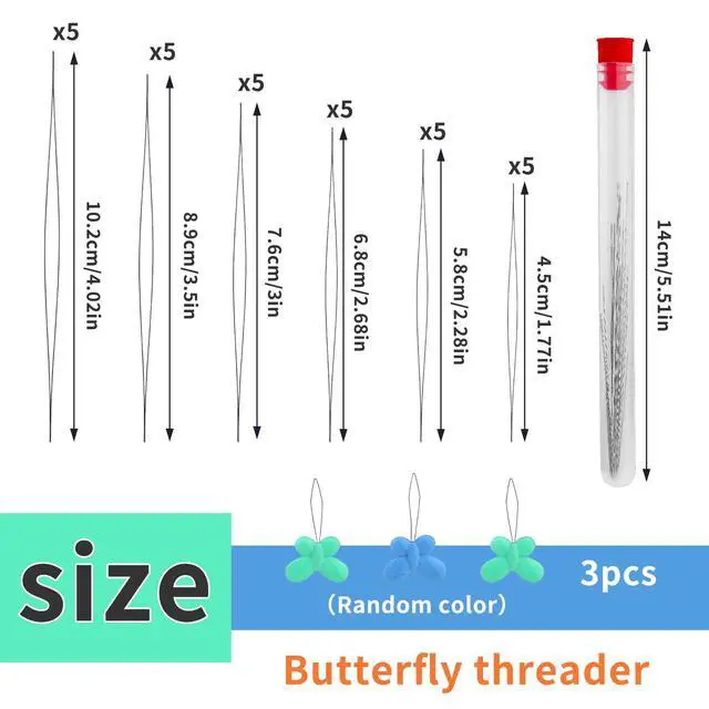 Alt view image 2 of 7 - 37PCS Beading Needles, Big Eye Bead Needles for Jewelry Making