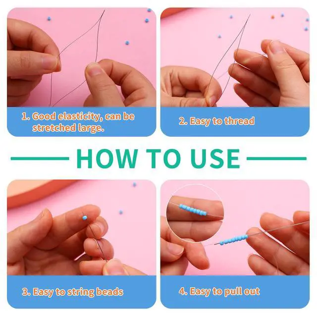 Alt view image 5 of 7 - 37PCS Beading Needles, Big Eye Bead Needles for Jewelry Making