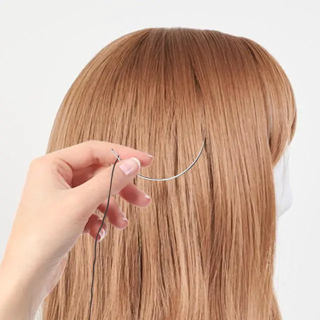 Alt view image 6 of 7 - 20 Piece Hair Needle and Thread Kit for Weave and Wigs Sewing