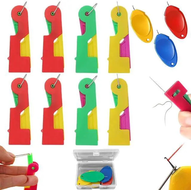 Main image of Needle Threader, 11 Pcs Sewing Needle Threaders Automatic Needle Threading Device for Sewing Embroidery Cross Stitch Craft Stitching Knitting Quilting.