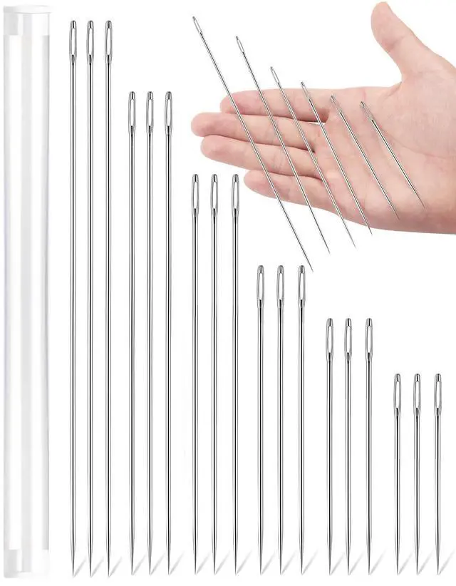 Main image of 18PCS Professional Upholstery Needles, Large Sewing Needles
