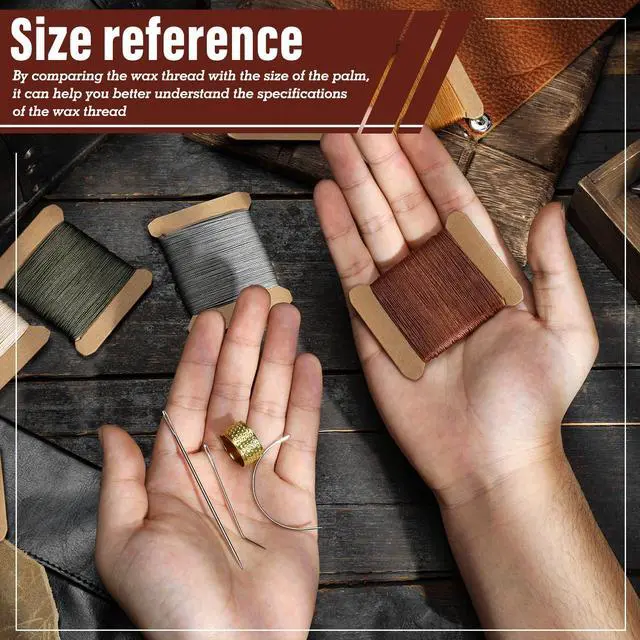 Alt view image 5 of 7 - Thread Repair Sewing Kit, 32 Yard Waxed Thread Leather Needles