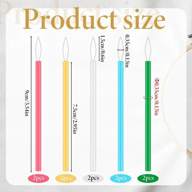Alt view image 2 of 7 - 10 Pcs Needle Threader for Hand Sewing 5 Colors Needle Threading Tool Set Colorful Easy Threading Guide Plastic Sewing Machine Thread Helper for Elderly Beading and Knitting Craft Accessories