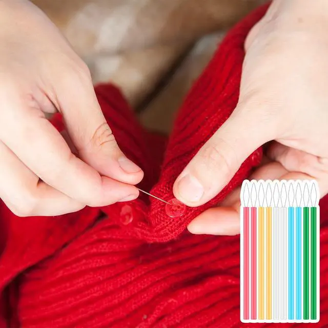 Alt view image 5 of 7 - 10 Pcs Needle Threader for Hand Sewing 5 Colors Needle Threading Tool Set Colorful Easy Threading Guide Plastic Sewing Machine Thread Helper for Elderly Beading and Knitting Craft Accessories