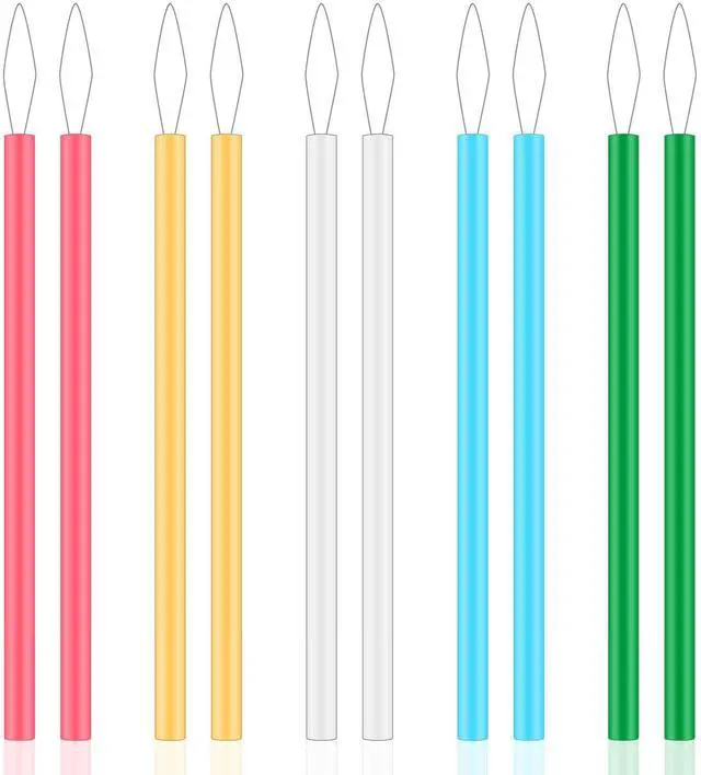 Main image of 10 Pcs Needle Threader for Hand Sewing 5 Colors Needle Threading Tool Set Colorful Easy Threading Guide Plastic Sewing Machine Thread Helper for Elderly Beading and Knitting Craft Accessories