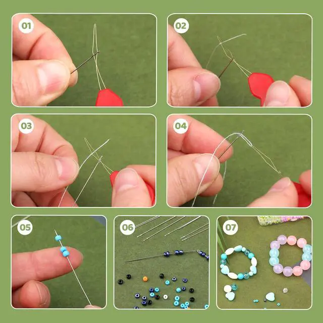 Alt view image 4 of 7 - Beading Needles for Seed Beads Big Eye Beading Needles for Jewelry Making