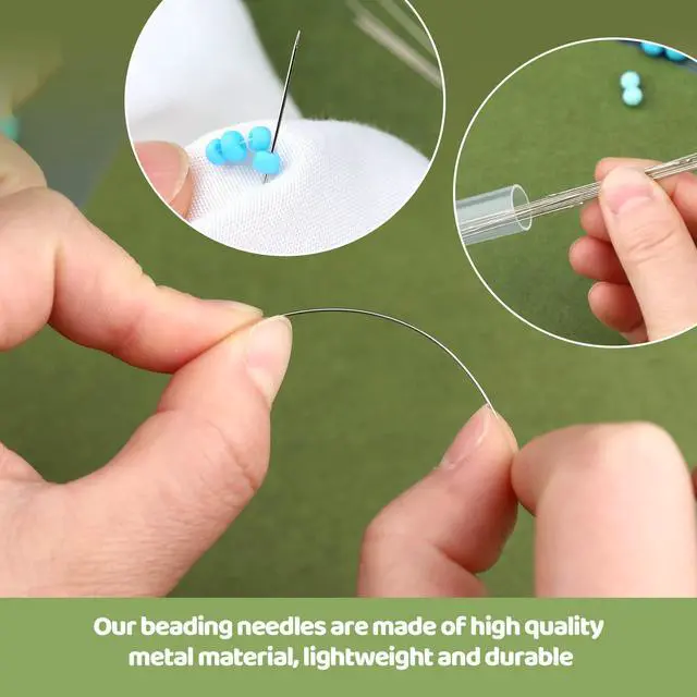 Alt view image 5 of 7 - Beading Needles for Seed Beads Big Eye Beading Needles for Jewelry Making
