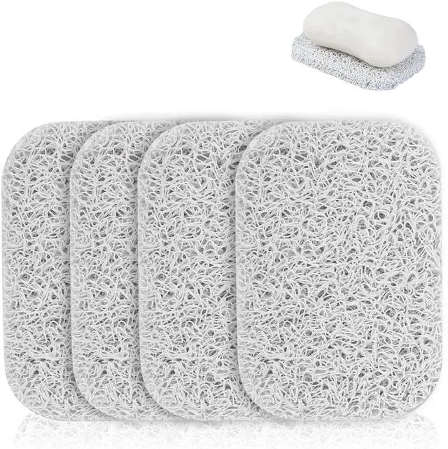Main image of 4pcs Soap Lifting Pads for Soap Dish,Bars soap Holder for Shower Kitchen Bathroom Travel Hotel Cleaning Supplies