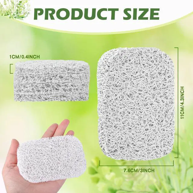 Alt view image 2 of 7 - 4pcs Soap Lifting Pads for Soap Dish,Bars soap Holder for Shower Kitchen Bathroom Travel Hotel Cleaning Supplies