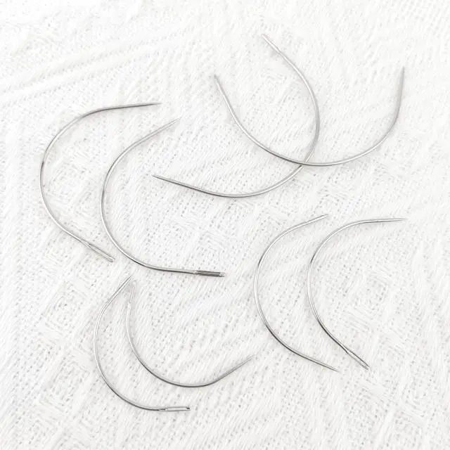 Alt view image 7 of 7 - 8 PCS Curved Needle Set, Curved Needles for Hand Sewing