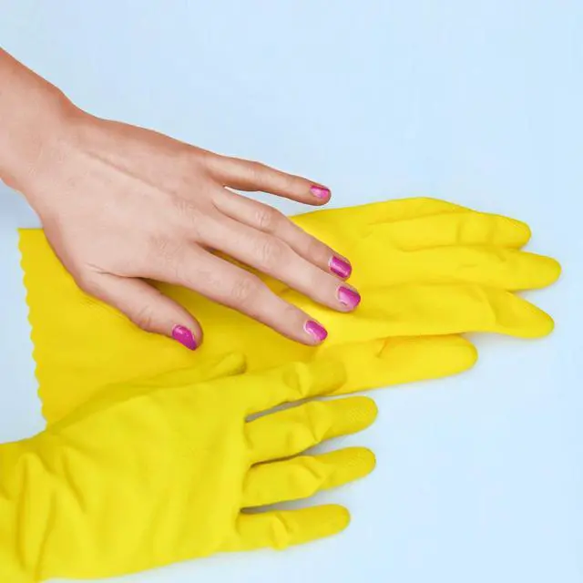 Alt view image 7 of 7 - HandSaver Reuseable Rubber Cleaning Gloves (Medium, 2 Pairs), Everyday Protection Reusable Household Gloves