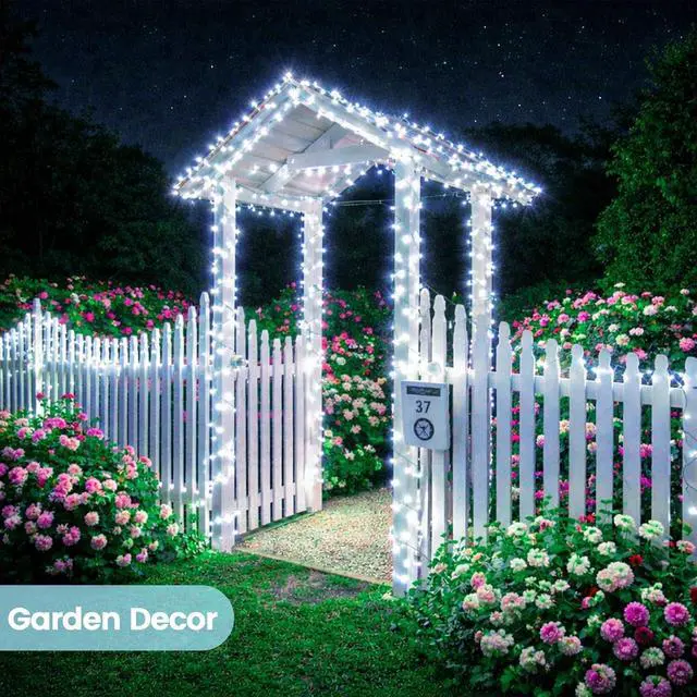 Alt view image 4 of 7 - Solar Fairy Lights, 2 Pack Total 200LED 72FT Waterproof String Lights