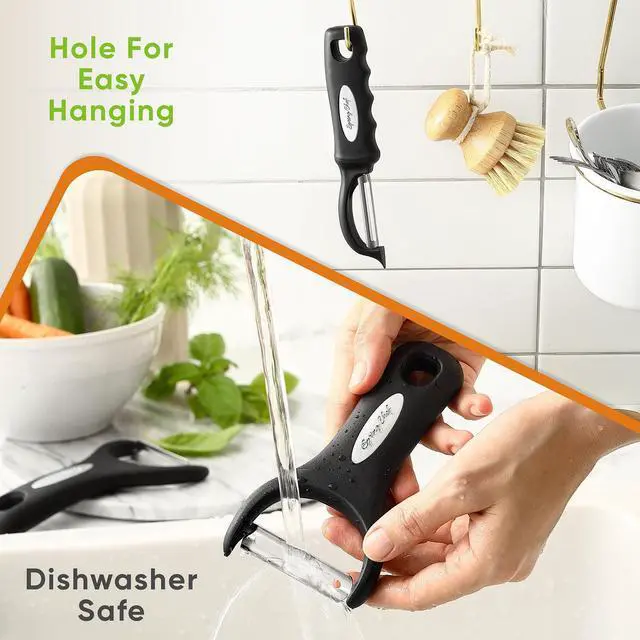 Alt view image 7 of 7 - Swivel Vegetable Peeler & Y Potato Peeler w/Soft Grip Handles