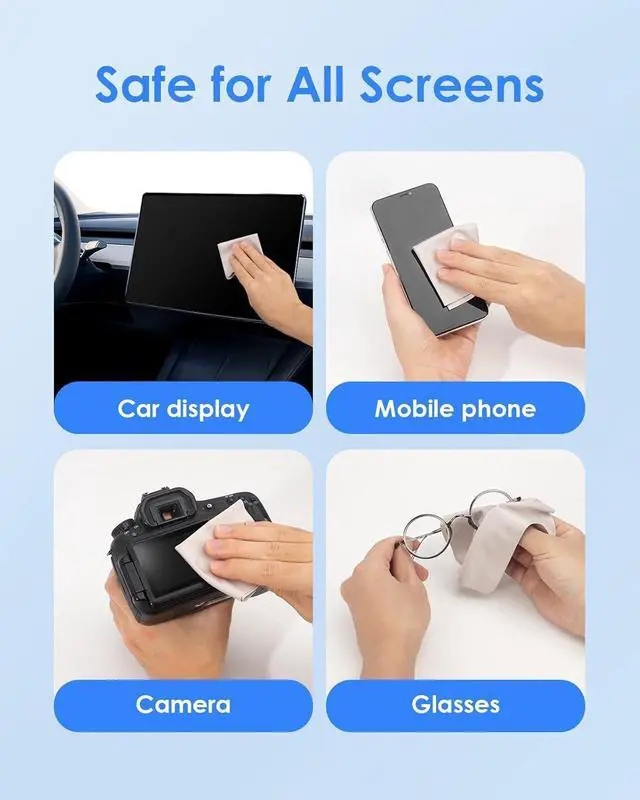 Alt view image 7 of 7 - Screen Cleaner Spray Kit 6.7oz Bottle with Microfiber Cloth & Brush