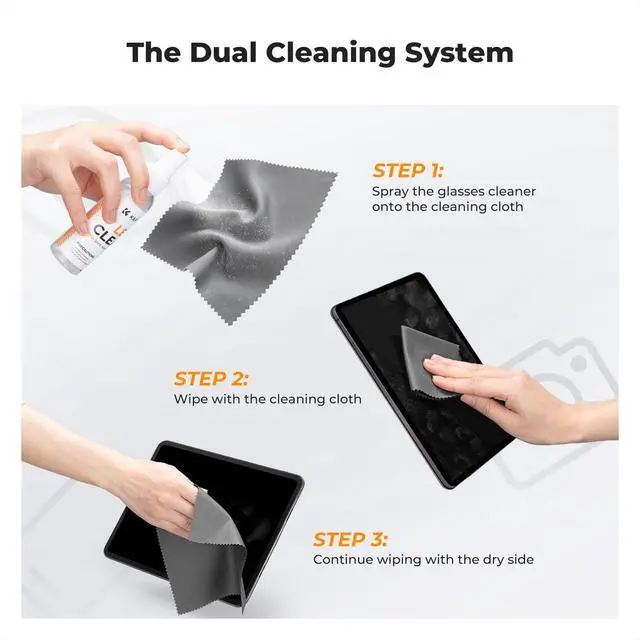 Alt view image 7 of 7 - Eyeglass Lens Cleaner Spray Kit for Laptop,Screen and Camera
