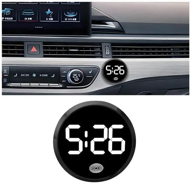 Main image of Luminous LED Dashboard Digital Clock, White