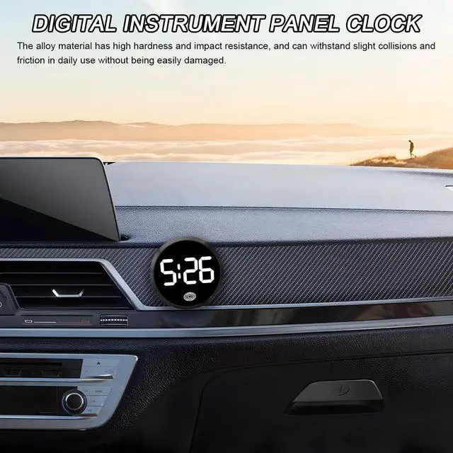 Alt view image 3 of 6 - Luminous LED Dashboard Digital Clock, White