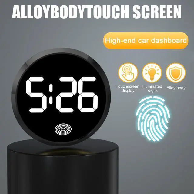 Alt view image 4 of 6 - Luminous LED Dashboard Digital Clock, White