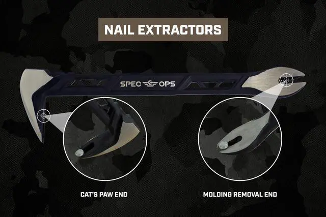 Alt view image 5 of 7 - Tools Nail Puller Cats Paw Pry Bar for Prying, Demolition & Nail Pulling, High-Carbon Steel, 10 Inch