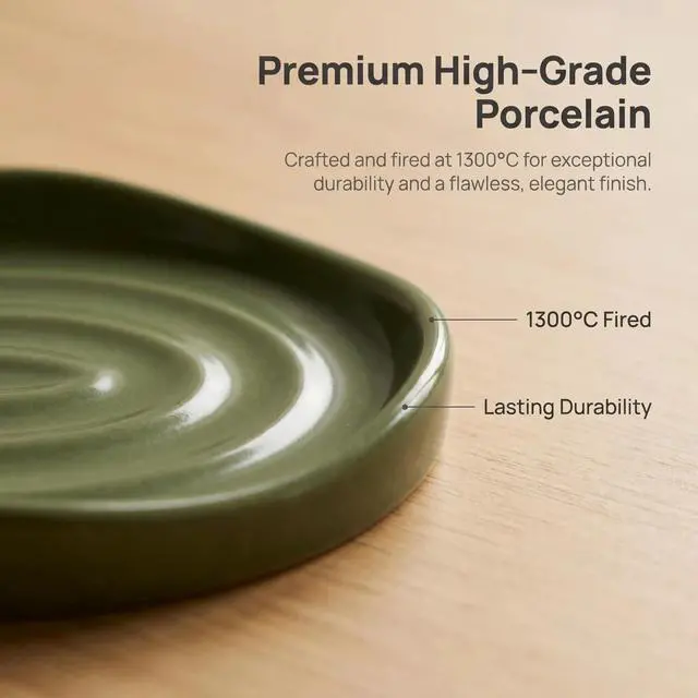 Alt view image 2 of 6 - Soap Dish with Swirl Grooves, Easy to Clean Soap Holder, Soap Saver Tray for Bathroom, Kitchen & Shower (Green)