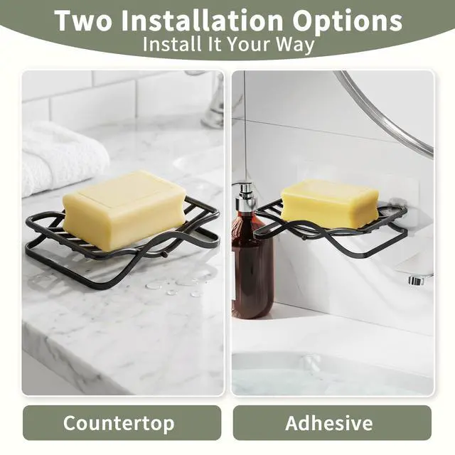 Alt view image 3 of 7 - Self Draining Bar Soap Dish Holder for Shower