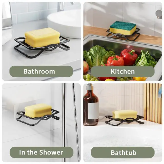 Alt view image 6 of 7 - Self Draining Bar Soap Dish Holder for Shower