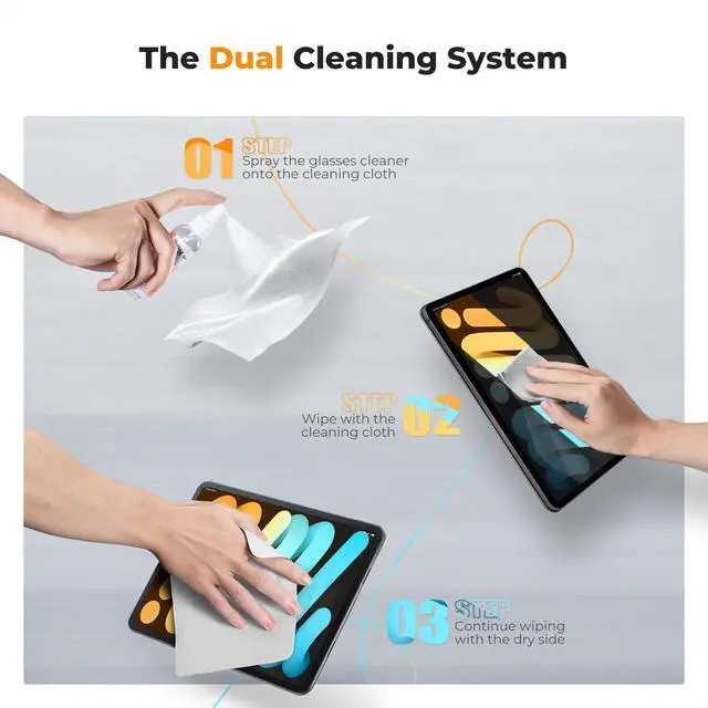 Alt view image 7 of 7 - Lens Cleaner Spray Kit,Microfiber CleaningCloth,Glasses Cleaner